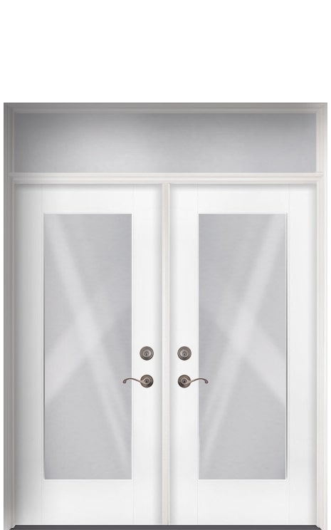 Double Doors With Rectangular Transom