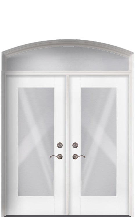 Double Doors With Segmental Transom